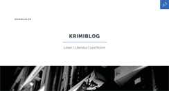 Desktop Screenshot of krimiblog.de