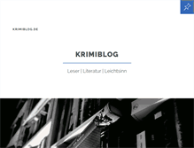Tablet Screenshot of krimiblog.de