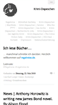 Mobile Screenshot of depeschen.krimiblog.de